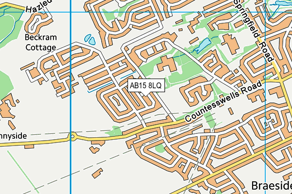 AB15 8LQ map - OS VectorMap District (Ordnance Survey)