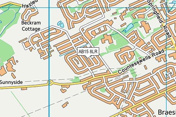 AB15 8LR map - OS VectorMap District (Ordnance Survey)