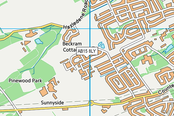 AB15 8LY map - OS VectorMap District (Ordnance Survey)