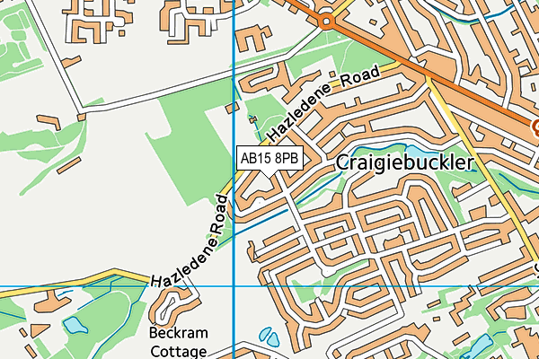 AB15 8PB map - OS VectorMap District (Ordnance Survey)