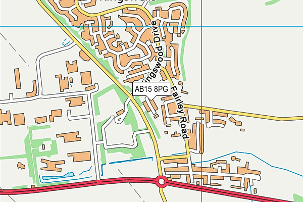 AB15 8PG map - OS VectorMap District (Ordnance Survey)