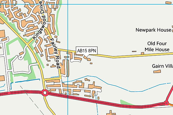 AB15 8PN map - OS VectorMap District (Ordnance Survey)
