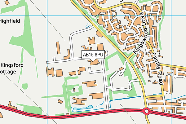 AB15 8PU map - OS VectorMap District (Ordnance Survey)