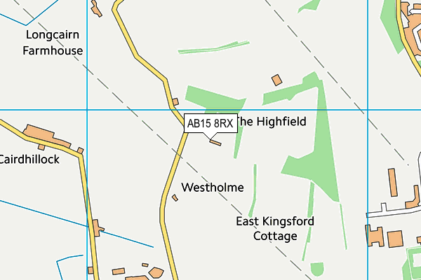 AB15 8RX map - OS VectorMap District (Ordnance Survey)