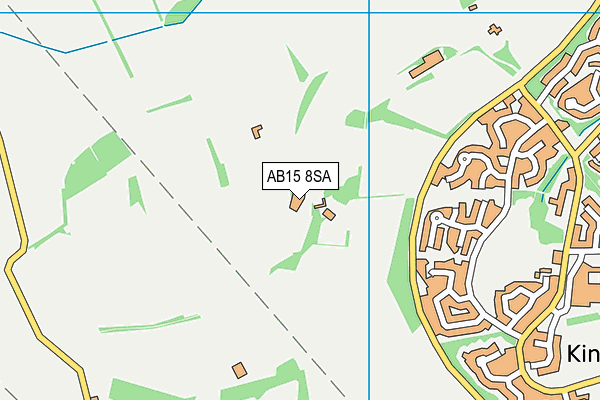 AB15 8SA map - OS VectorMap District (Ordnance Survey)
