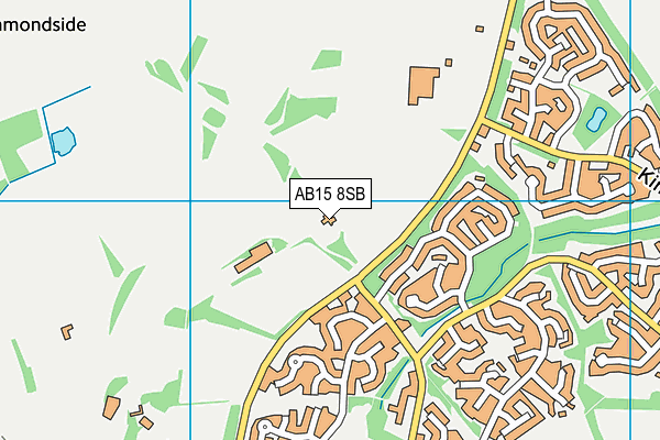 AB15 8SB map - OS VectorMap District (Ordnance Survey)