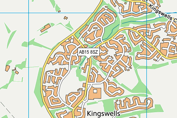AB15 8SZ map - OS VectorMap District (Ordnance Survey)