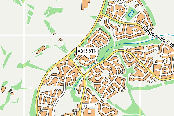 AB15 8TN map - OS VectorMap District (Ordnance Survey)