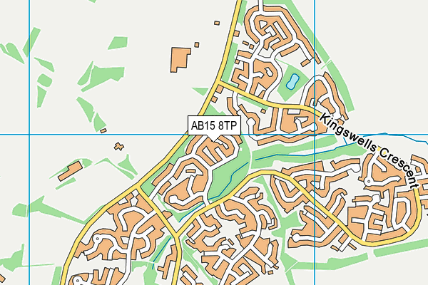 AB15 8TP map - OS VectorMap District (Ordnance Survey)