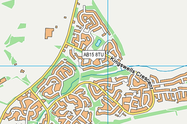 AB15 8TU map - OS VectorMap District (Ordnance Survey)
