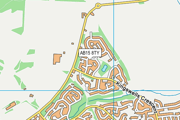 AB15 8TY map - OS VectorMap District (Ordnance Survey)