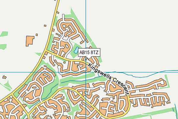 AB15 8TZ map - OS VectorMap District (Ordnance Survey)