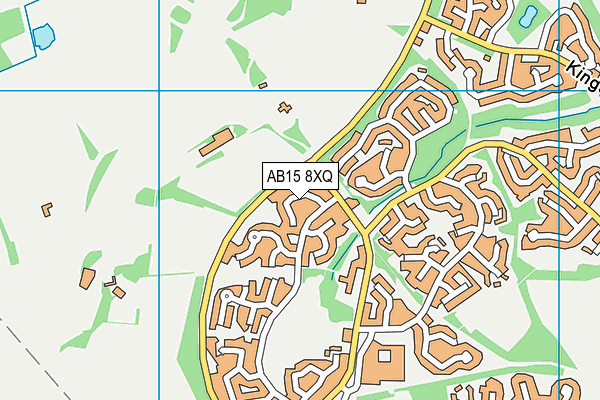 AB15 8XQ map - OS VectorMap District (Ordnance Survey)