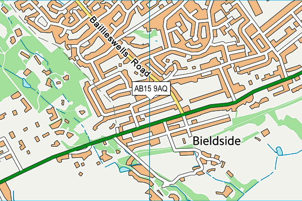 AB15 9AQ map - OS VectorMap District (Ordnance Survey)