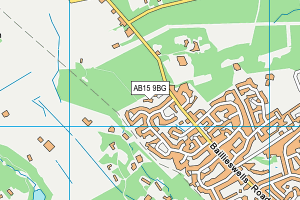 AB15 9BG map - OS VectorMap District (Ordnance Survey)