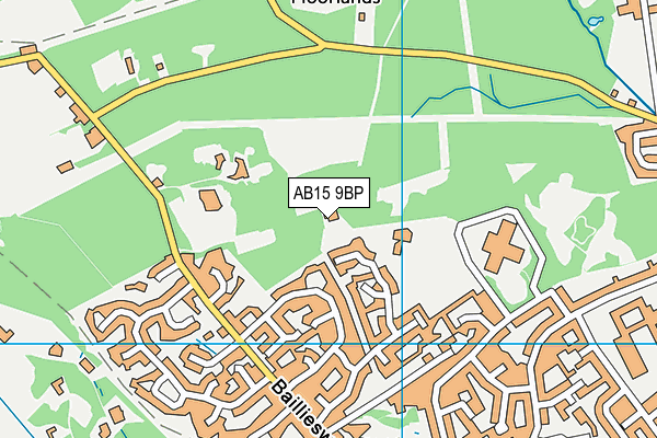 AB15 9BP map - OS VectorMap District (Ordnance Survey)