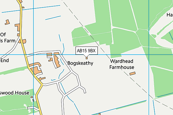 AB15 9BX map - OS VectorMap District (Ordnance Survey)