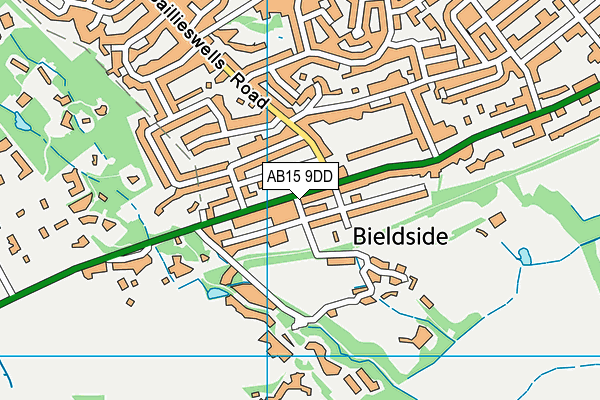 AB15 9DD map - OS VectorMap District (Ordnance Survey)