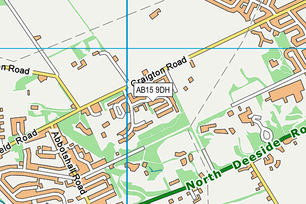 AB15 9DH map - OS VectorMap District (Ordnance Survey)