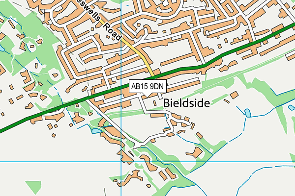 AB15 9DN map - OS VectorMap District (Ordnance Survey)