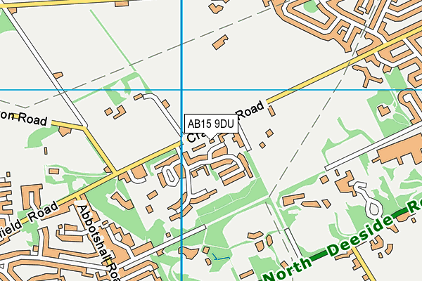 AB15 9DU map - OS VectorMap District (Ordnance Survey)