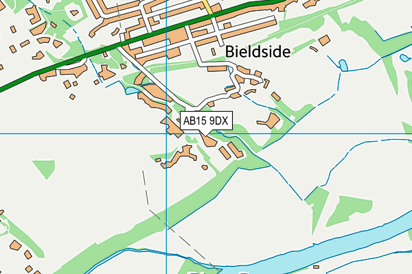 AB15 9DX map - OS VectorMap District (Ordnance Survey)