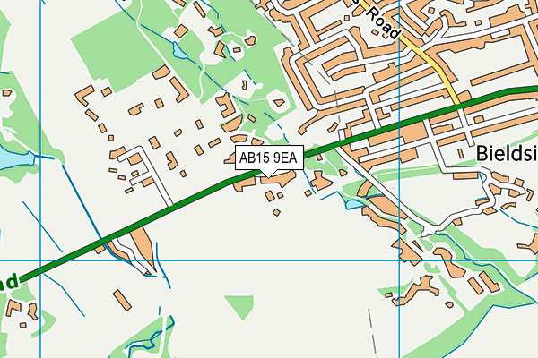 AB15 9EA map - OS VectorMap District (Ordnance Survey)