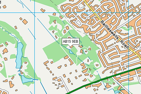 AB15 9EB map - OS VectorMap District (Ordnance Survey)