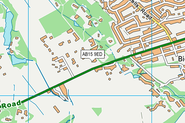 AB15 9ED map - OS VectorMap District (Ordnance Survey)