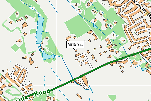 AB15 9EJ map - OS VectorMap District (Ordnance Survey)