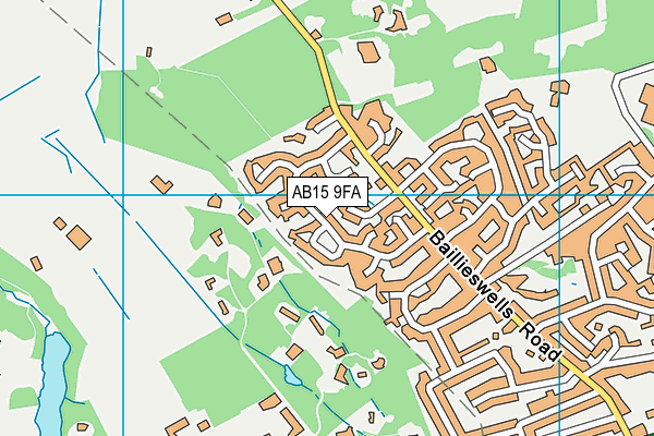 AB15 9FA map - OS VectorMap District (Ordnance Survey)