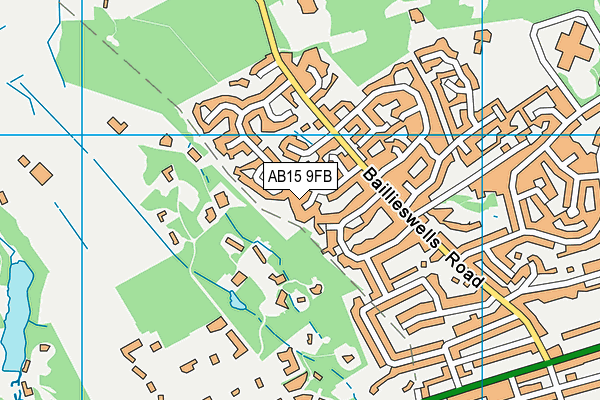 AB15 9FB map - OS VectorMap District (Ordnance Survey)