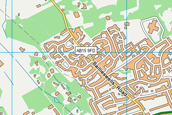 AB15 9FD map - OS VectorMap District (Ordnance Survey)