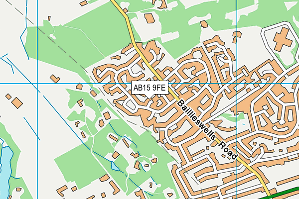 AB15 9FE map - OS VectorMap District (Ordnance Survey)
