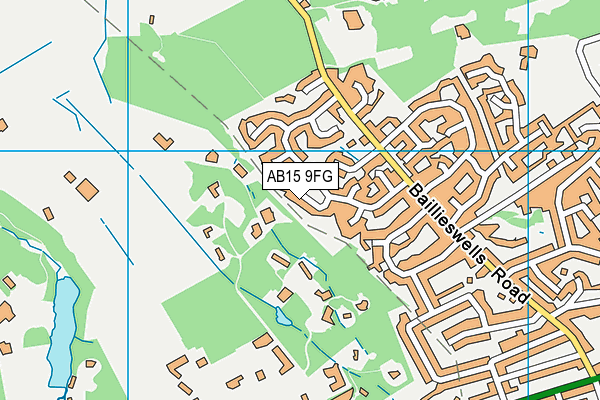 AB15 9FG map - OS VectorMap District (Ordnance Survey)