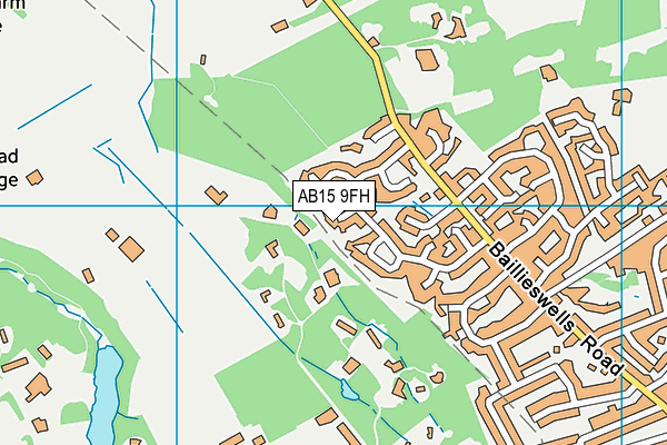 AB15 9FH map - OS VectorMap District (Ordnance Survey)