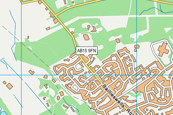 AB15 9FN map - OS VectorMap District (Ordnance Survey)