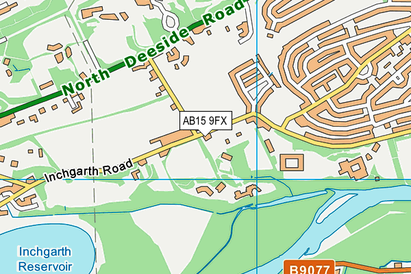AB15 9FX map - OS VectorMap District (Ordnance Survey)