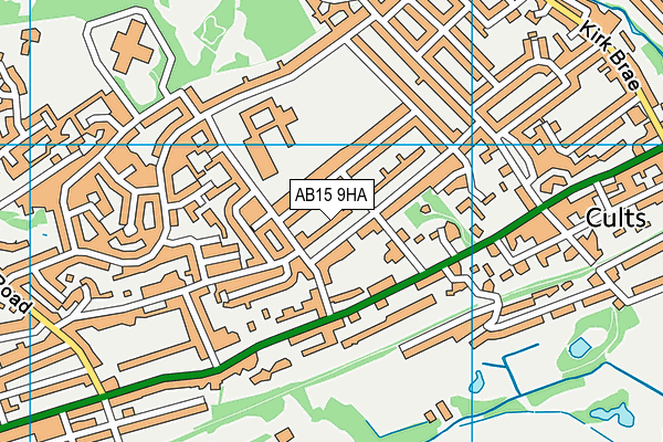 AB15 9HA map - OS VectorMap District (Ordnance Survey)