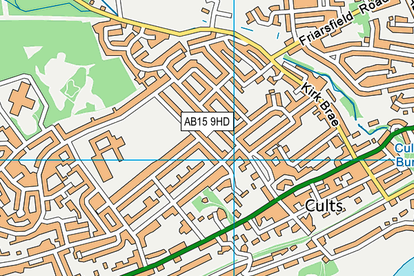 AB15 9HD map - OS VectorMap District (Ordnance Survey)