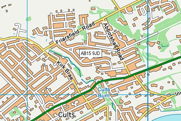 AB15 9JD map - OS VectorMap District (Ordnance Survey)
