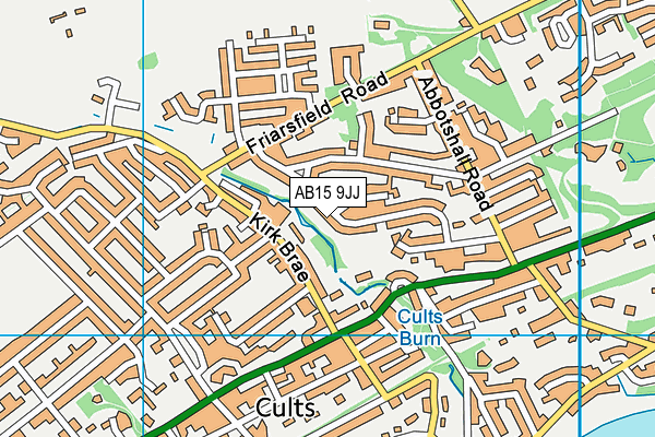 AB15 9JJ map - OS VectorMap District (Ordnance Survey)