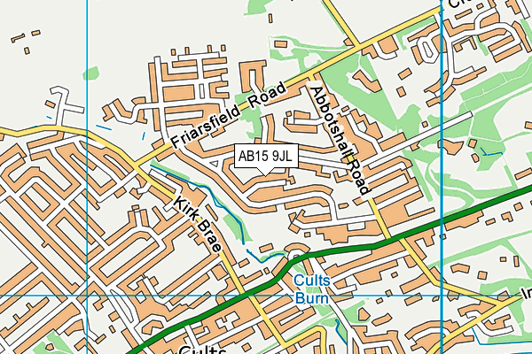 AB15 9JL map - OS VectorMap District (Ordnance Survey)