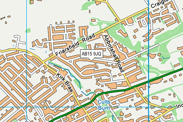 AB15 9JQ map - OS VectorMap District (Ordnance Survey)