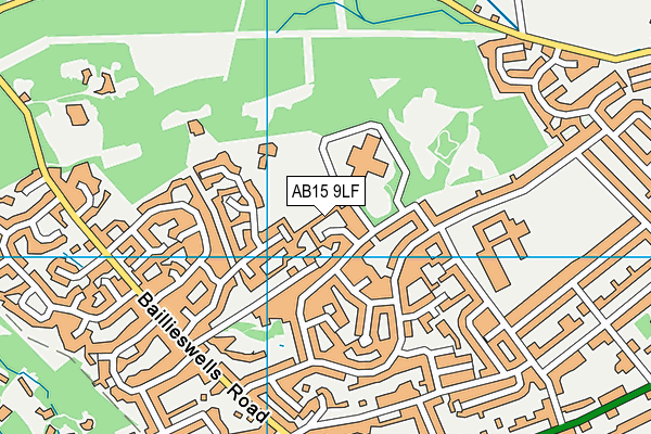 AB15 9LF map - OS VectorMap District (Ordnance Survey)