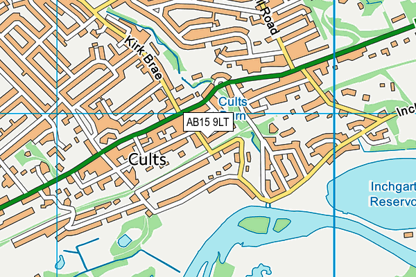 AB15 9LT map - OS VectorMap District (Ordnance Survey)