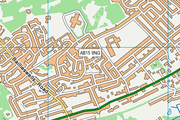 AB15 9NG map - OS VectorMap District (Ordnance Survey)