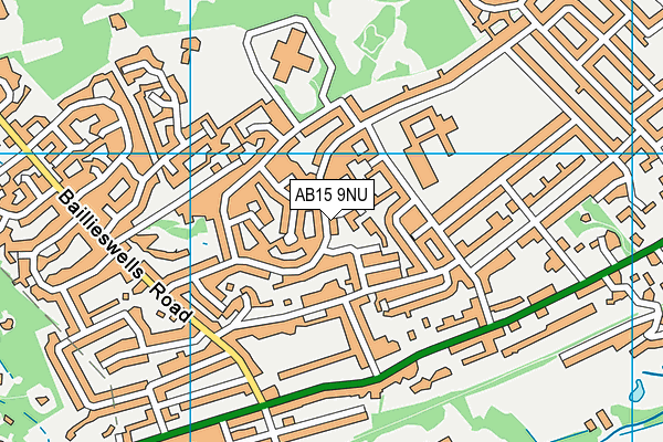 AB15 9NU map - OS VectorMap District (Ordnance Survey)