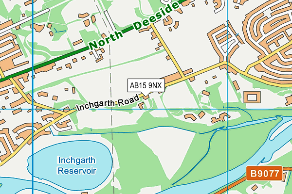 AB15 9NX map - OS VectorMap District (Ordnance Survey)