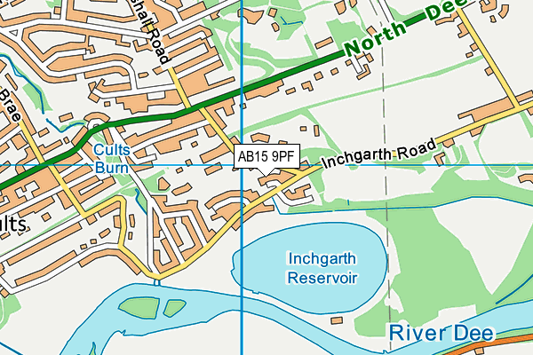 AB15 9PF map - OS VectorMap District (Ordnance Survey)